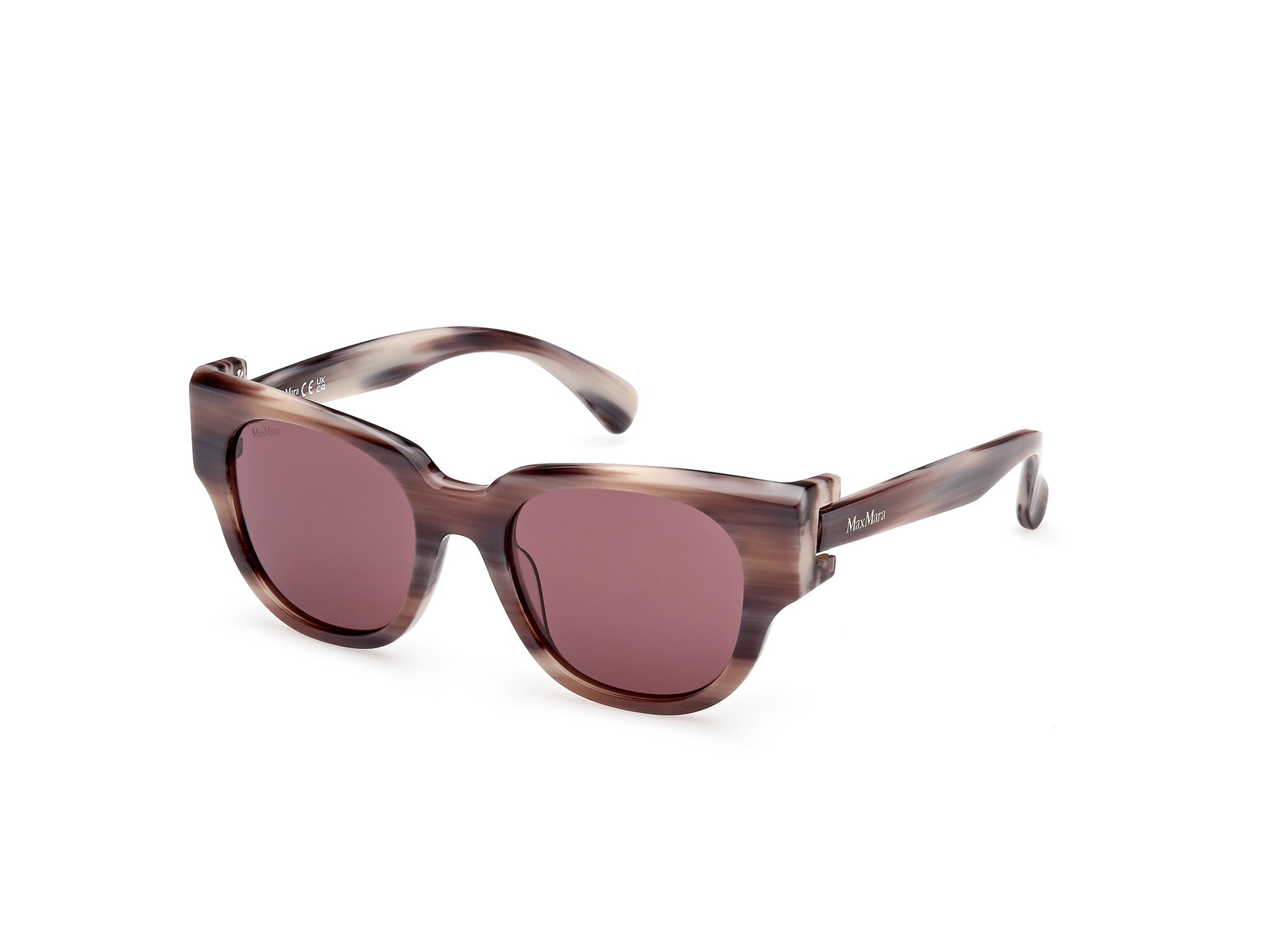 Das Bild zeigt die Sonnenbrille MM0138 von der Marke Max Mara in Horn gemustert.