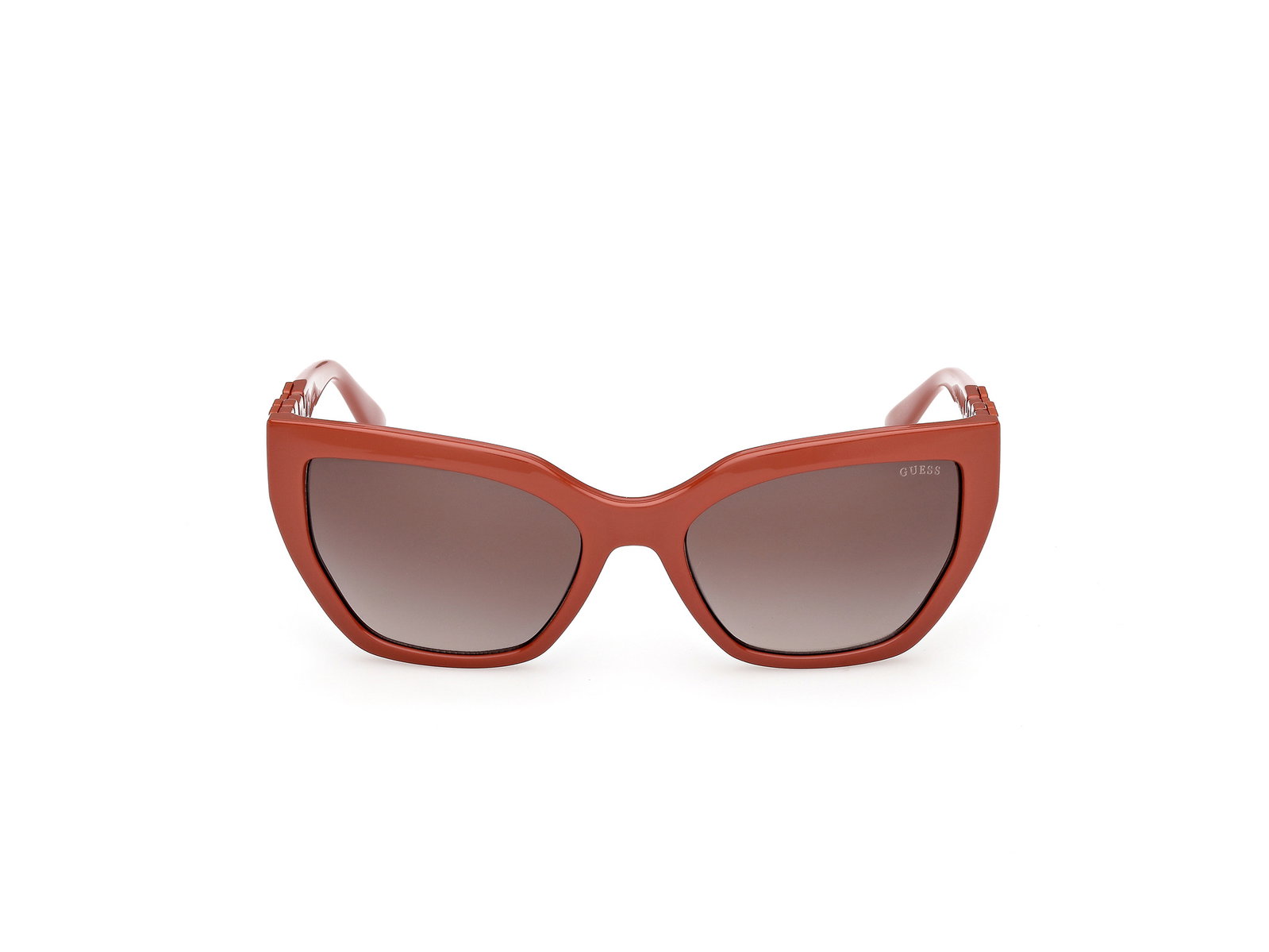 Das Bild zeigt die Sonnenbrille GU00264 von Guess in der Farbe Rot.
