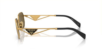 Das Bild zeigt die Sonnenbrille 0PR A51S 15N01T von der Marke Prada in Matt gold.