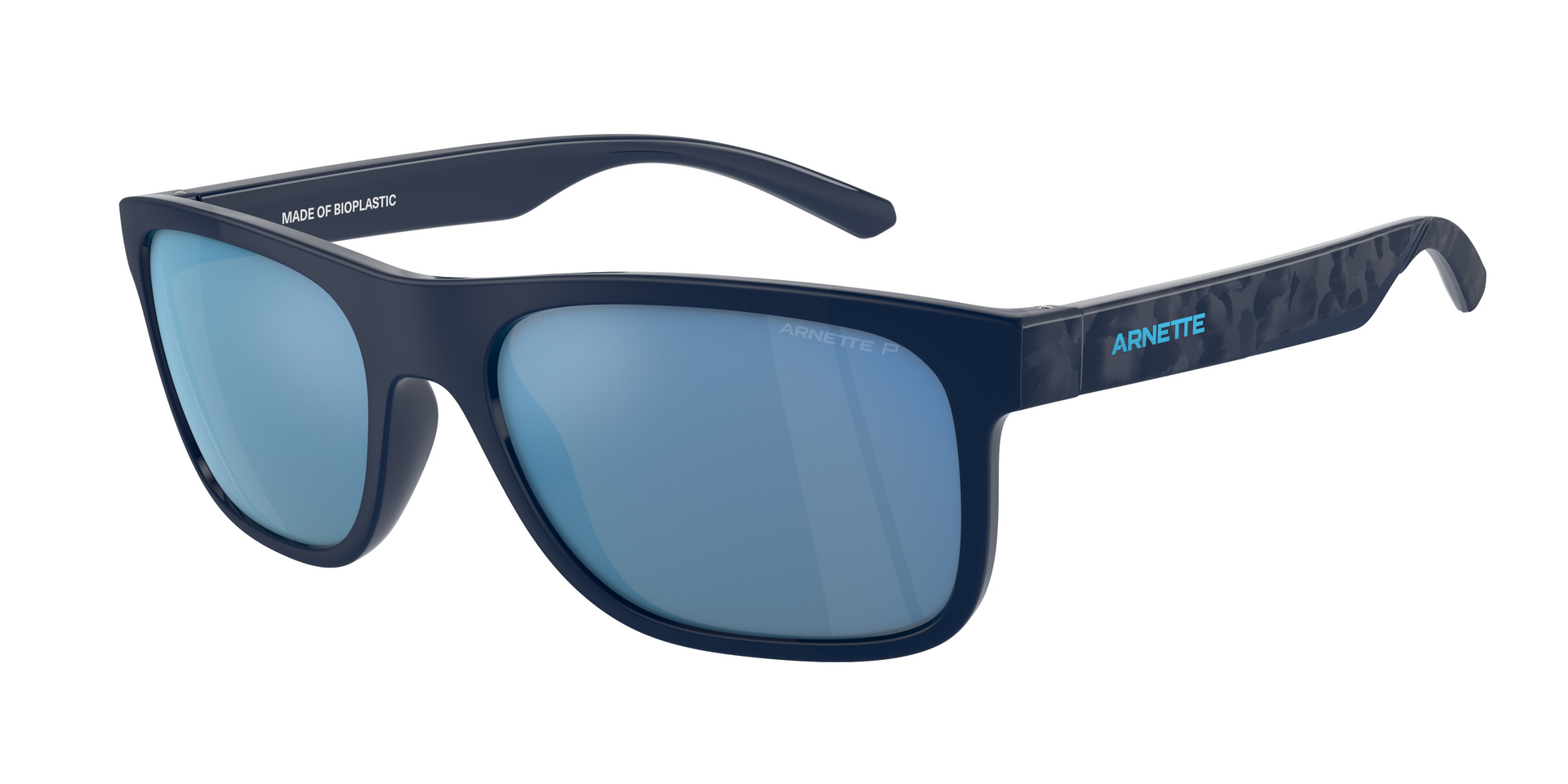 Das Bild zeigt die Sonnenbrille AN4341 275422 von der Marke Arnette in blau/schwarz.