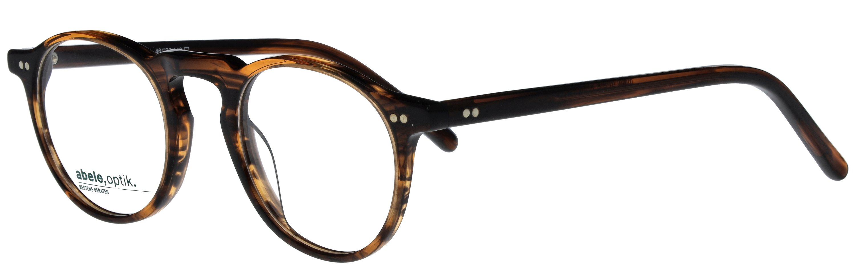 Das Bild zeigt die Korrektionsbrille 147881 von der Marke Abele Optik in havanna