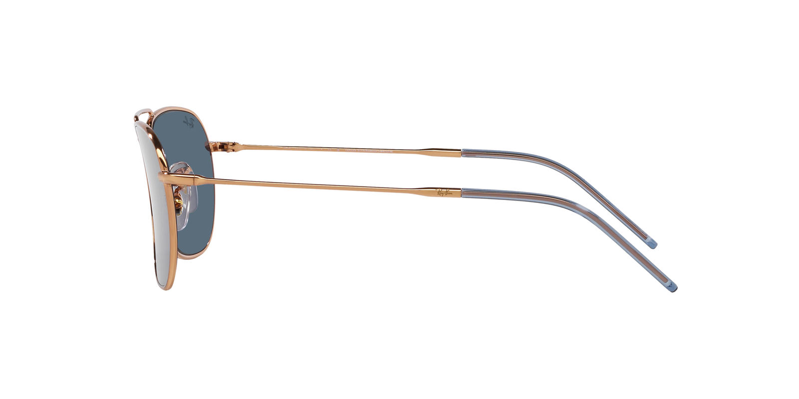 Das Bild zeigt die Sonnenbrille 0RBR0102S 92023A von der Marke Ray Ban in Rotgold.