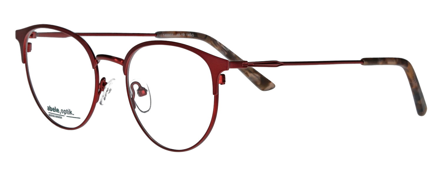 abele optik Brille 146801 in dunkelrot