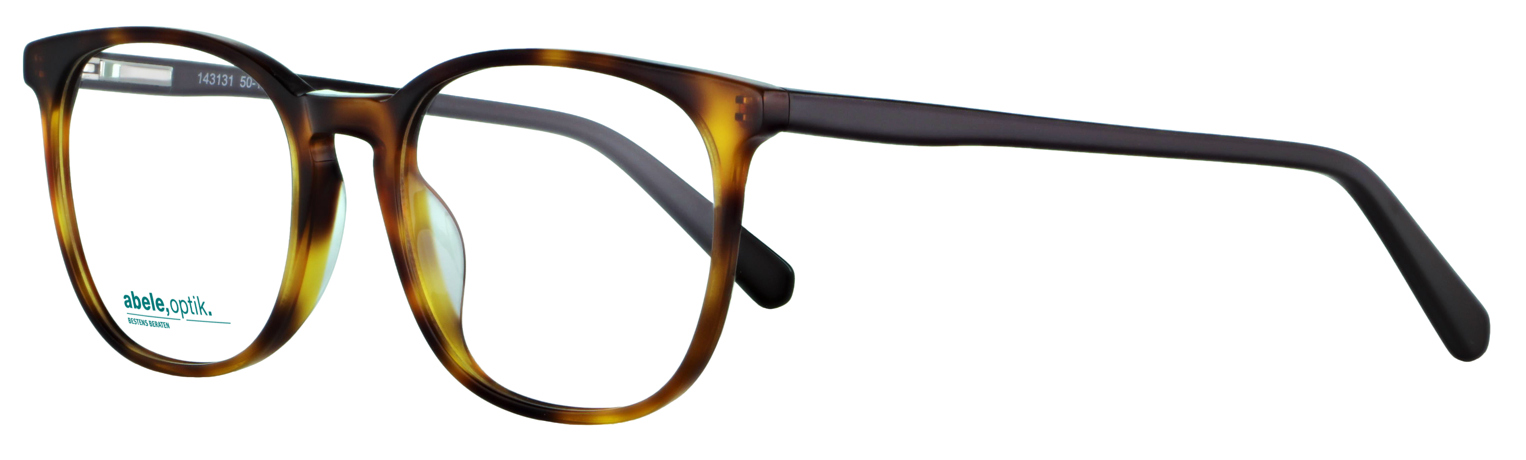 Das Bild zeigt die Korrektionsbrille 143131 von der Marke Abele Optik in havanna.