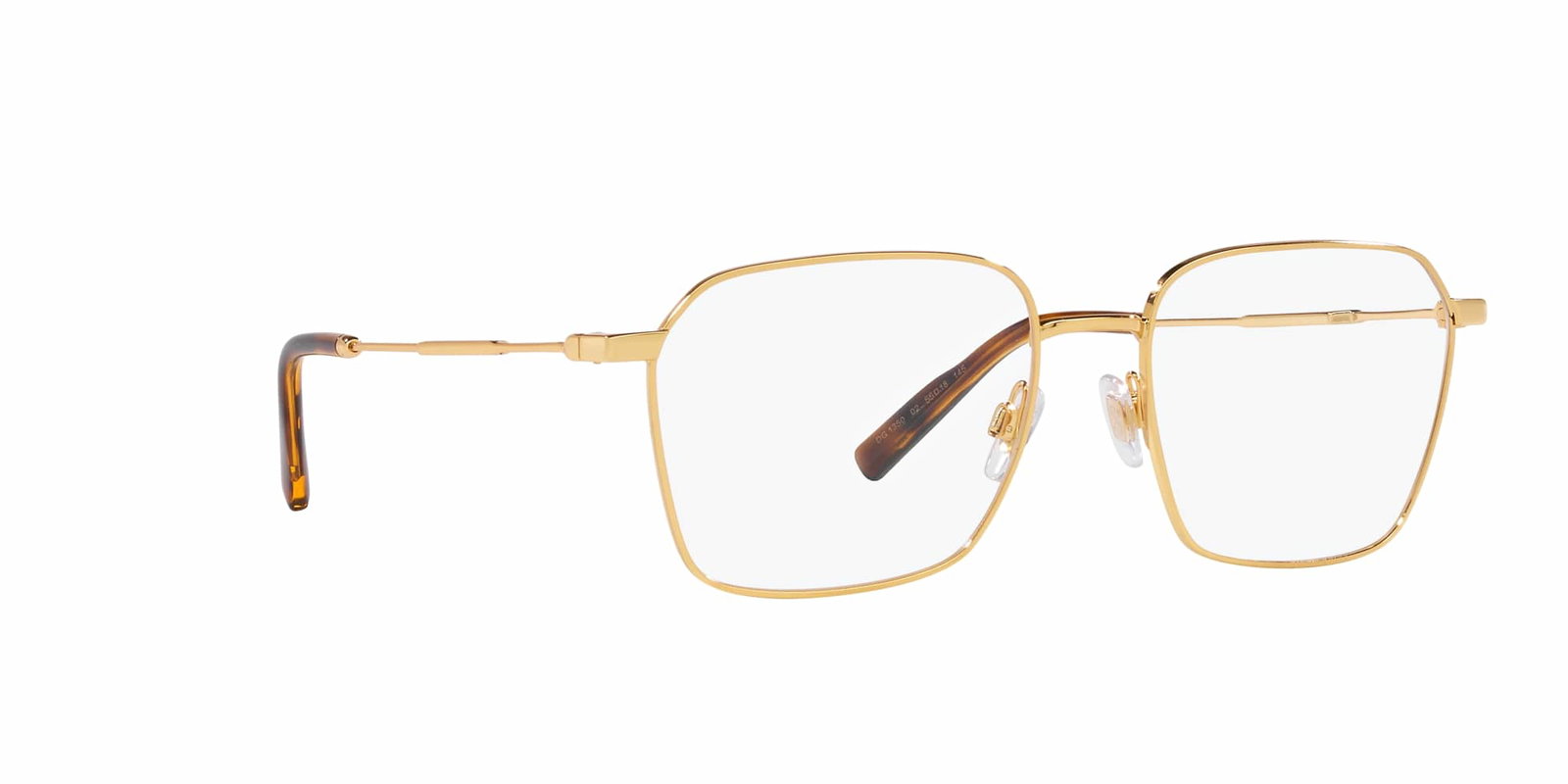 Das Bild zeigt die Korrektionsbrille DG1350 02 von der Marke D&G in gold.