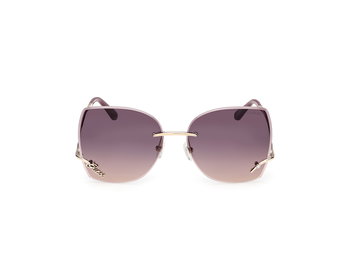 Das Bild zeigt die Sonnenbrille GU00268 von Guess in der Farbe Gold.