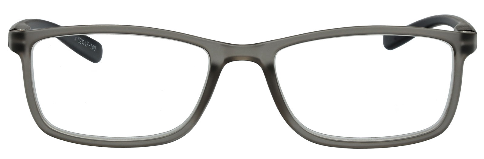 Das Bild zeigt die Fertiglesebrille 07031 von der Marke Abele Optik in Grau Transparent.