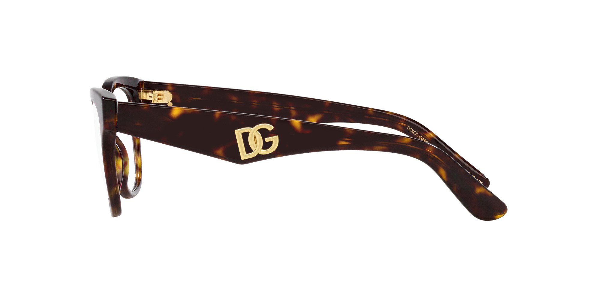 Das Bild zeigt die Korrektionsbrille DG3371 502 von der Marke D&G in havana.