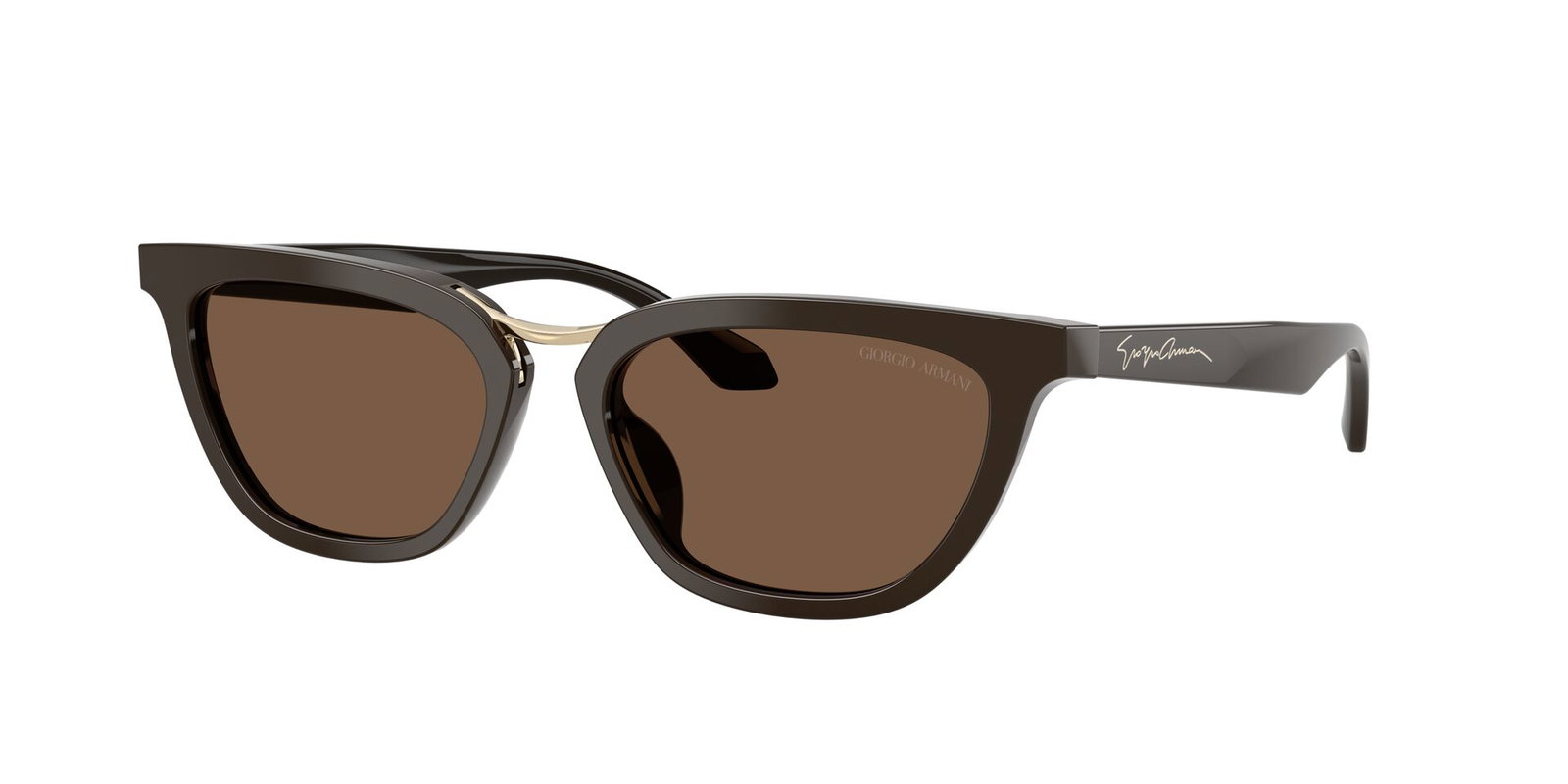 Das Bild zeigt die Giorgio Armani Sonnenbrille AR8253U in Braun