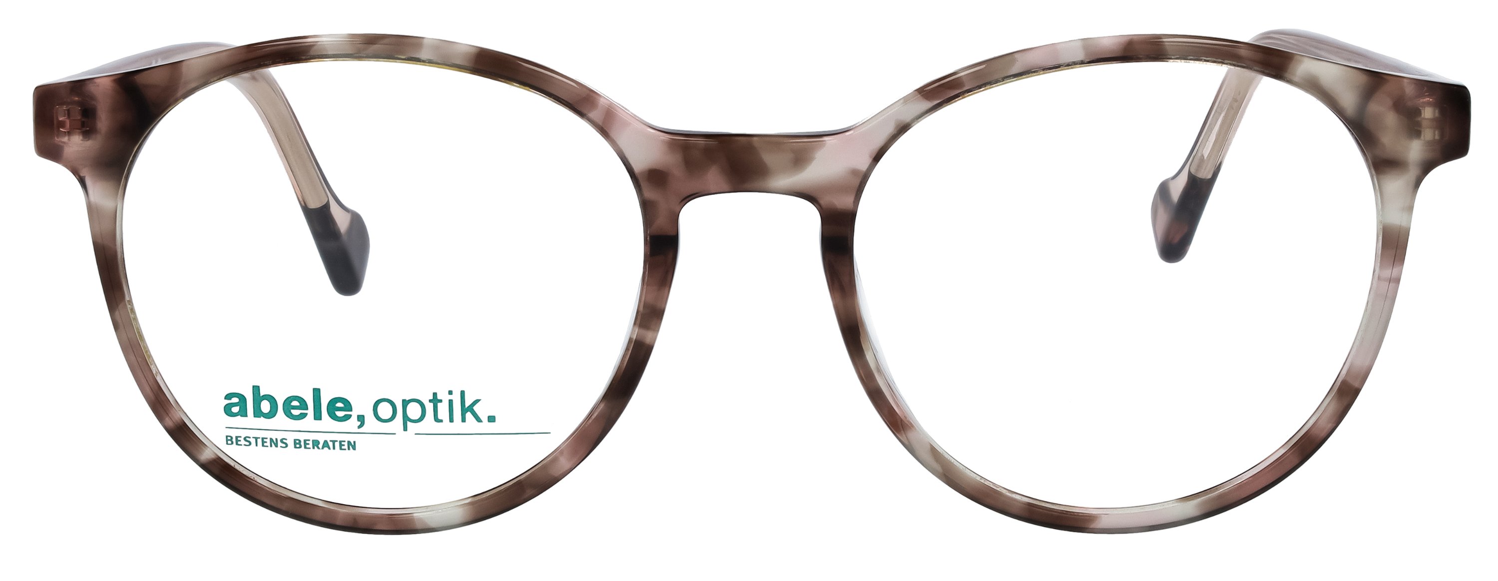 Das Bild zeigt die Korrektionsbrille 148821 von der Marke Abele Optik in  rosa braun havana.