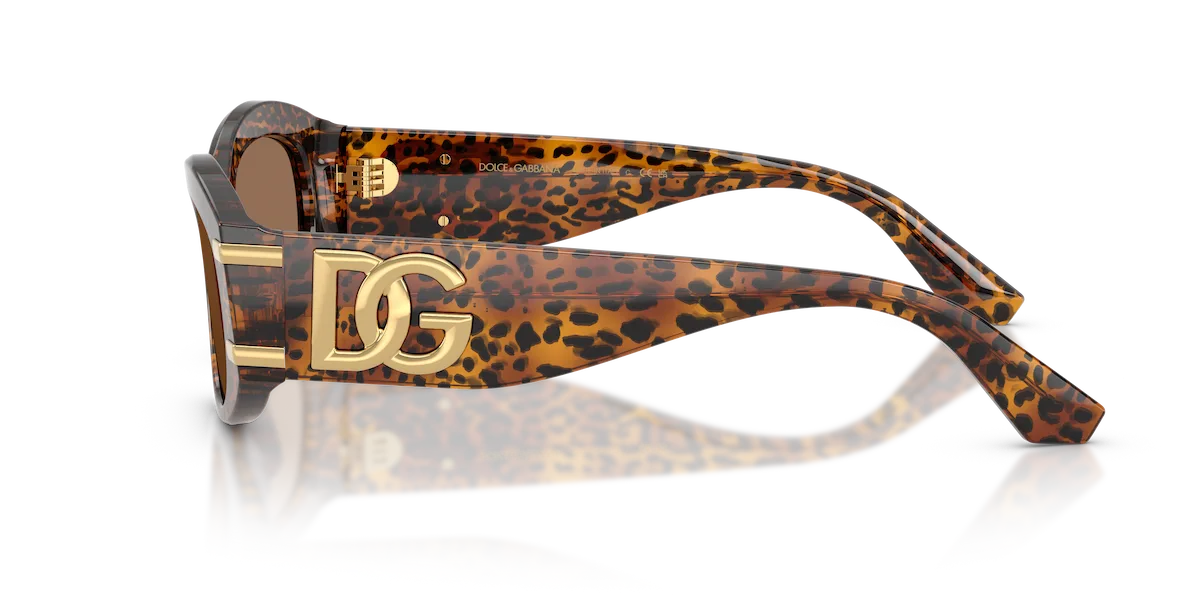 Zu sehen ist die Marken-Sonnenbrille 0DG4502 347073 von Dolce&Gabanna in der Farbe Leo transparent