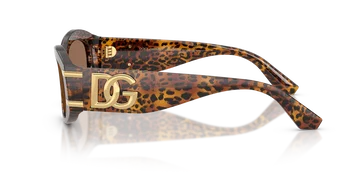 Zu sehen ist die Marken-Sonnenbrille 0DG4502 347073 von Dolce&Gabanna in der Farbe Leo transparent