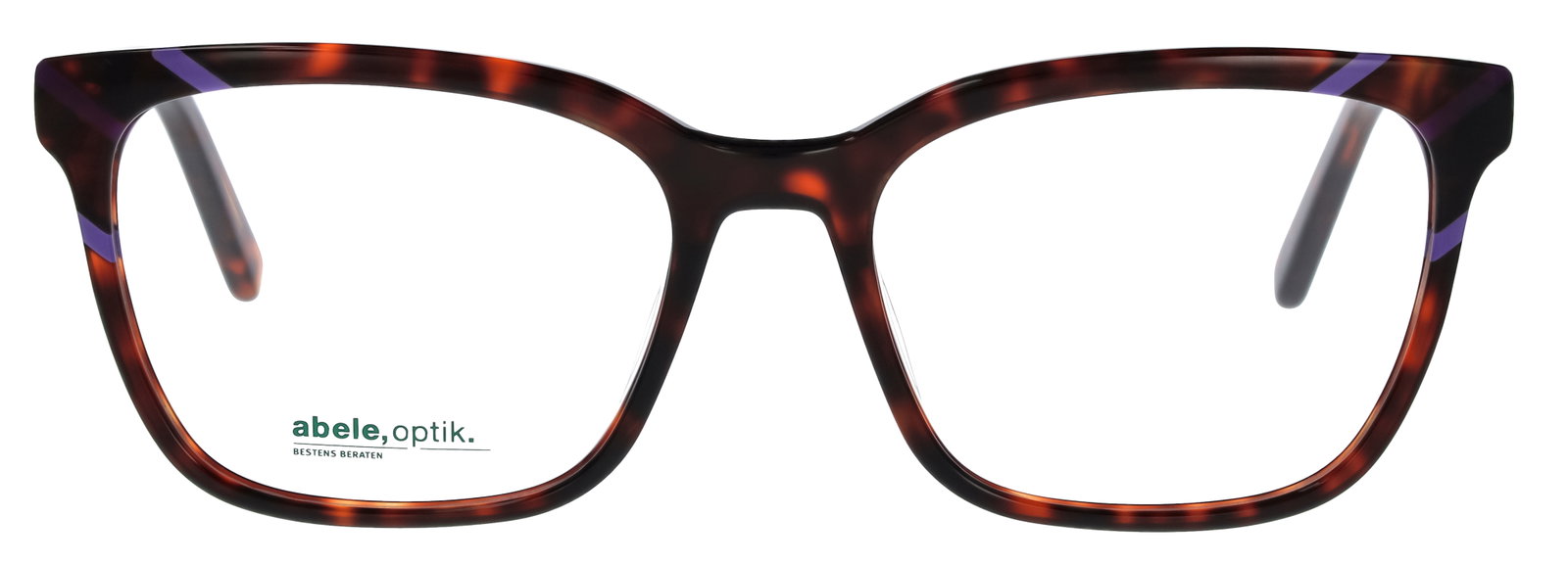 Das Bild zeigt die Brille 149181 von der Marke Abele Optik in braun/lila.