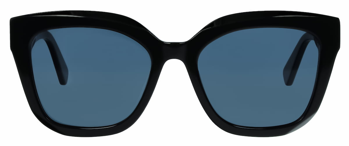 Das Bild zeigt die Sonnebrille Damen in schwarz von Abele Optik 152382 frontal