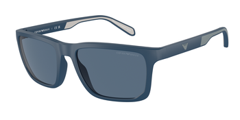 Das Bild zeigt die Sonnenbrille EA4219 576380 von der Marke Emporio Armani in Matt blau.