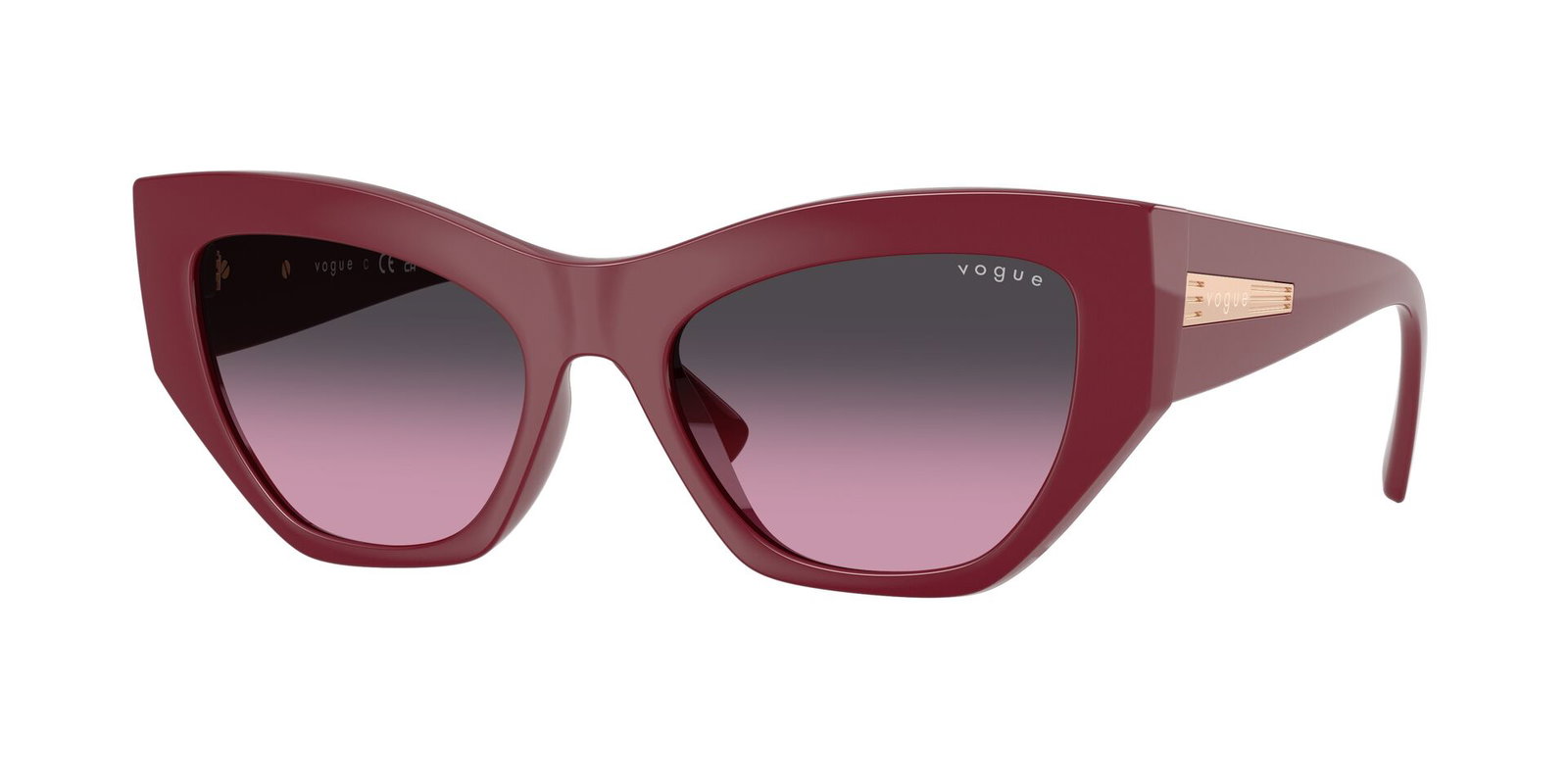 Das Bild zeigt die Sonnenbrille VO5607S 287525 von der Marke Ray-Ban in Full cherry.