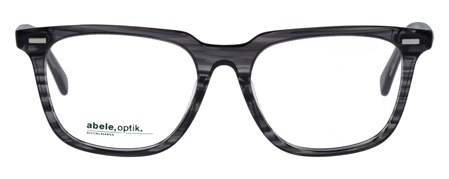 abele optik eckige Brille für Herren in dunkelgrau/transparent 146071
