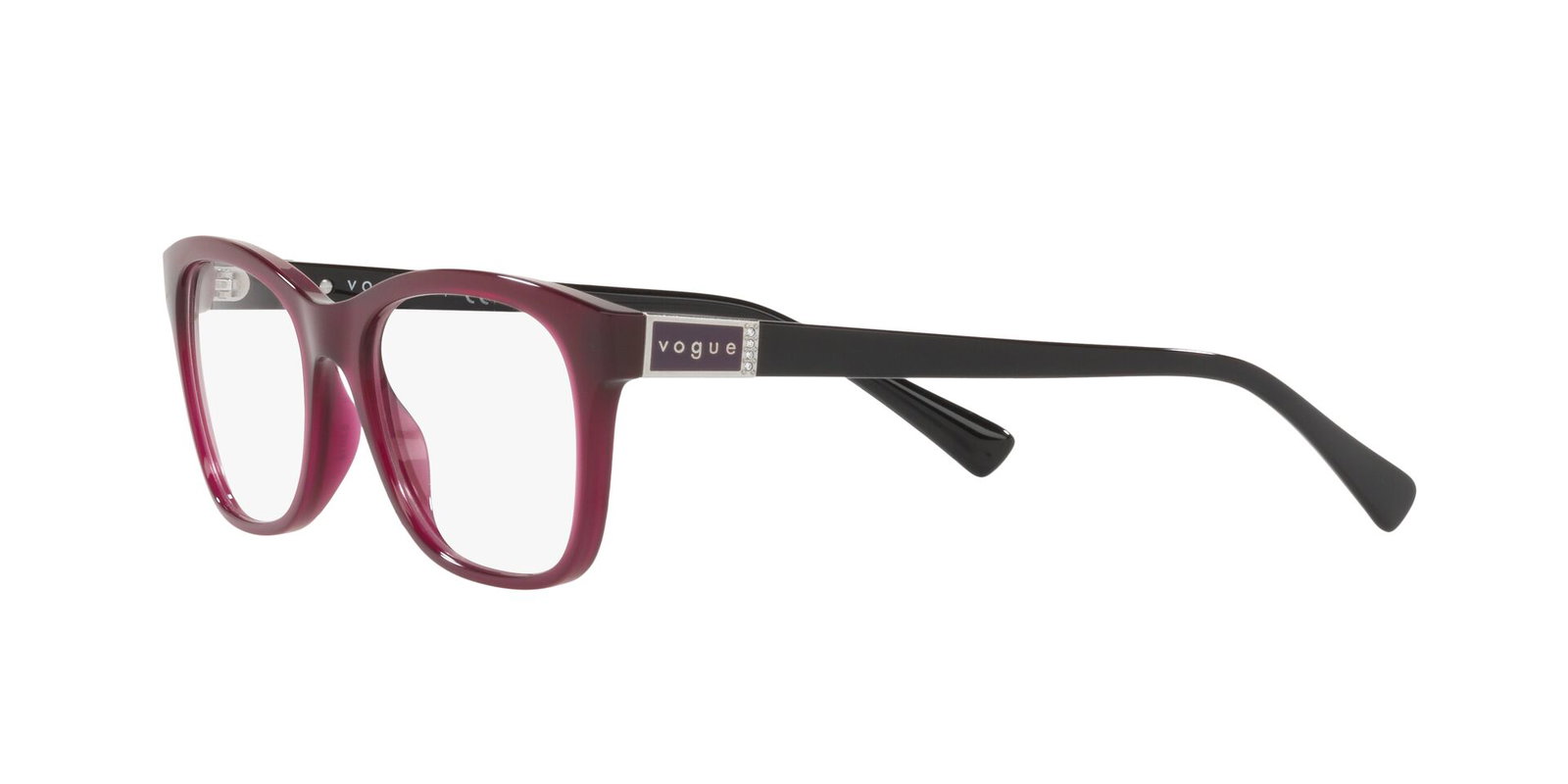 Auf diesem Bild sehen Sie die Korrektionsbrille 5378 von Vogue in der Farbe Schwarz.