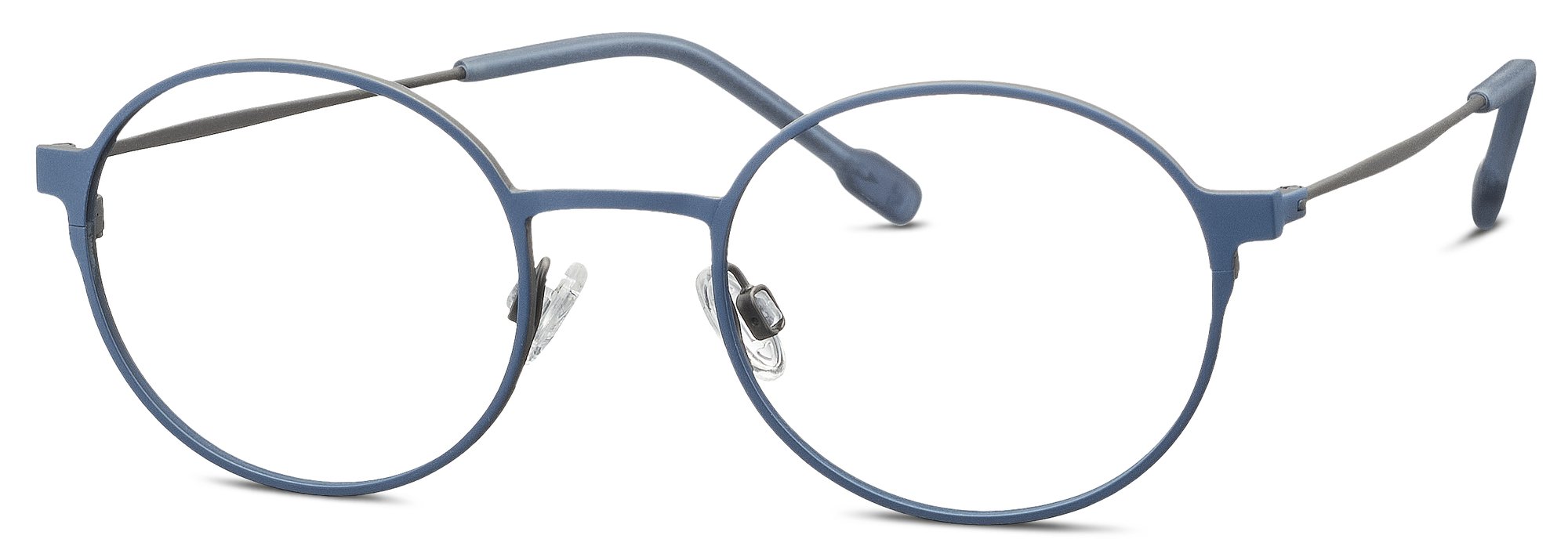 Das Bild zeigt die Korrektionsbrille 830139 70 von der Marke Titanflex Kids in blau.