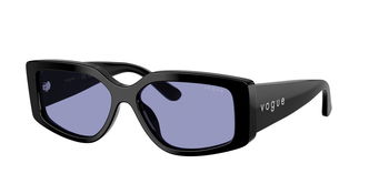 Das Bild zeigt die Sonnenbrille VO5642U von der Marke Vogue in Schwarz.