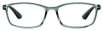Das Bild zeigt die Fertiglesebrille 04861 von der Marke Abele Optik in transparentem grau.