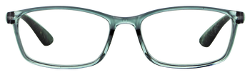 Das Bild zeigt die Fertiglesebrille 04861 von der Marke Abele Optik in transparentem grau.