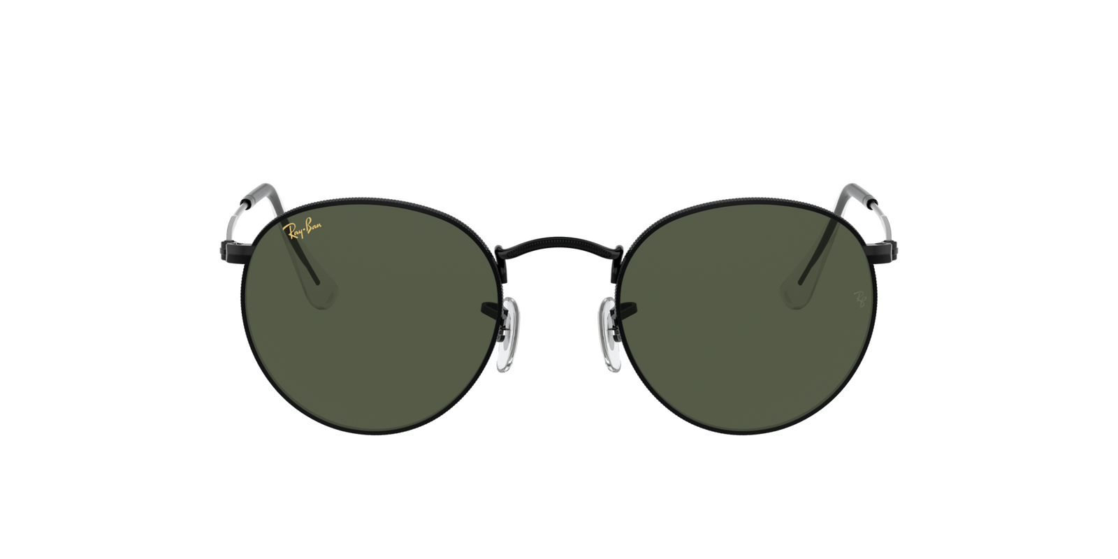 Das Bild zeigt die Pilotensonnenbrille RB3447 für Herren von der Marke Ray-Ban in schwarz von vorne