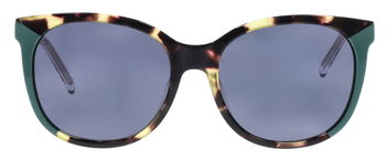 Das Bild zeigt die Sonnenbrille 721382 von der Marke Abele Optik in Grün/Havanna.