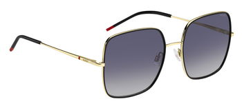 Das Bild zeigt die Sonnenbrille HG1293/S RHL von der Marke Hugo in gold/schwarz.