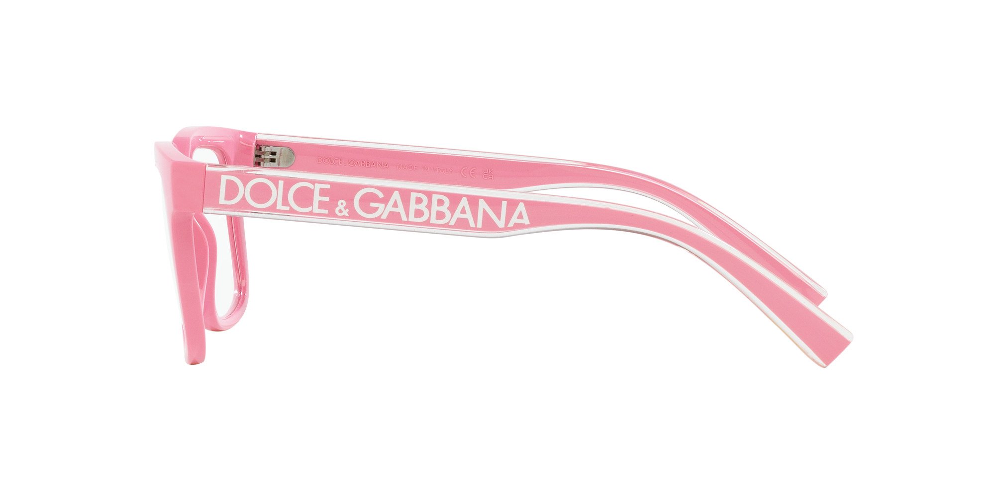 Das Bild zeigt die Korrektionsbrille DG5101 3262 von der Marke D&G in rosa.