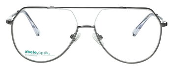 Das Bild zeigt eine silberne Pilotenbrille für Damen von vorne.