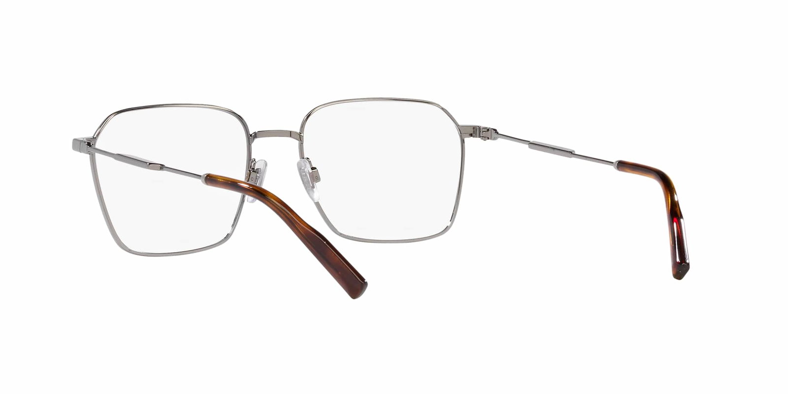 Das Bild zeigt die rechteckige Brille DG1350 04 55 für Herren von der Marke Dolce & Gabbana in grau gunmetal von rechts