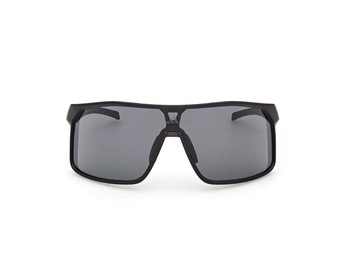 Das Bild zeigt die Adidas Sport Sonnenbrille Alkator SP0124 in matt schwarz von vorne.