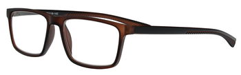 Fertiglesebrille 07031 in mattem Dunkelbraun 