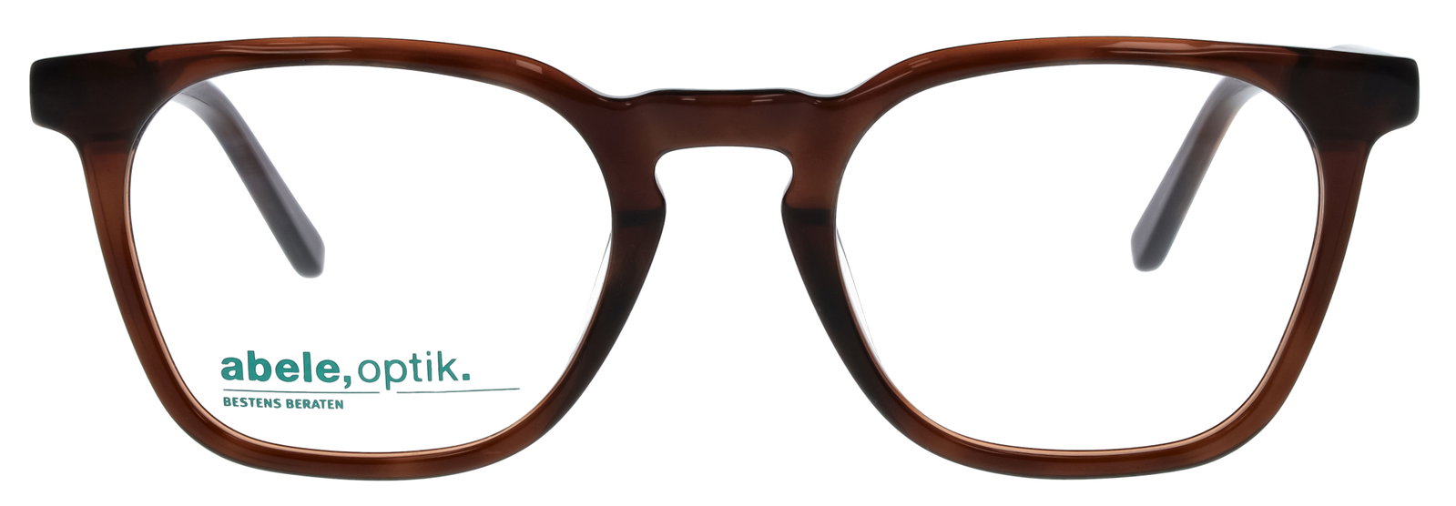 Das Bild zeigt die Korrektionsbrille 148861 von der Marke Abele Optik in braun transparent