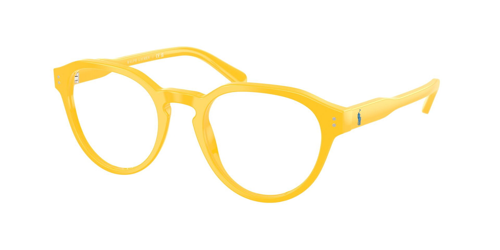 Das Bild zeigt die Korrektionsbrille 2233 von der Marke Polo in Gelb.
