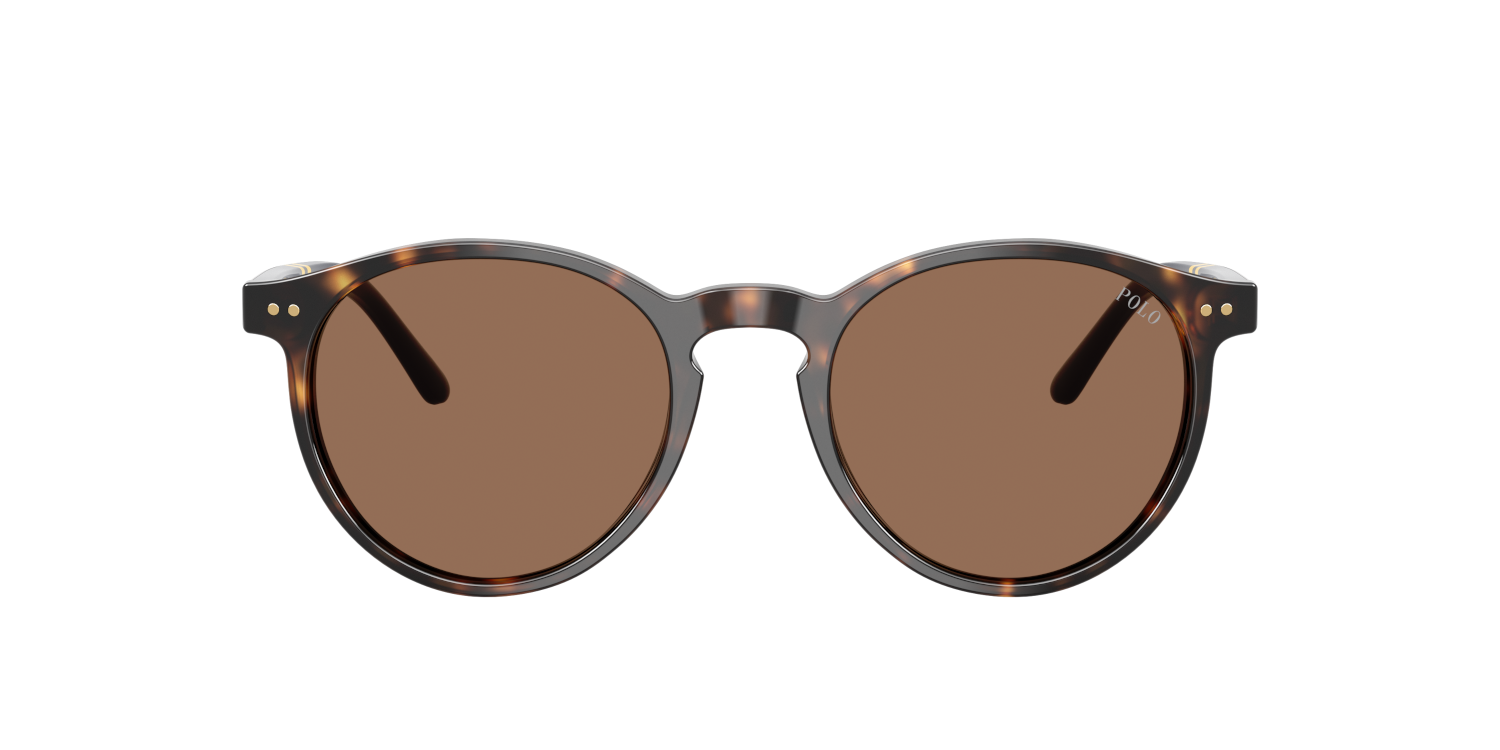 Das Bild zeigt die Polo Ralph Lauren Sonnenbrille PH4236 in glänzendem Dukelhavana von vorne.