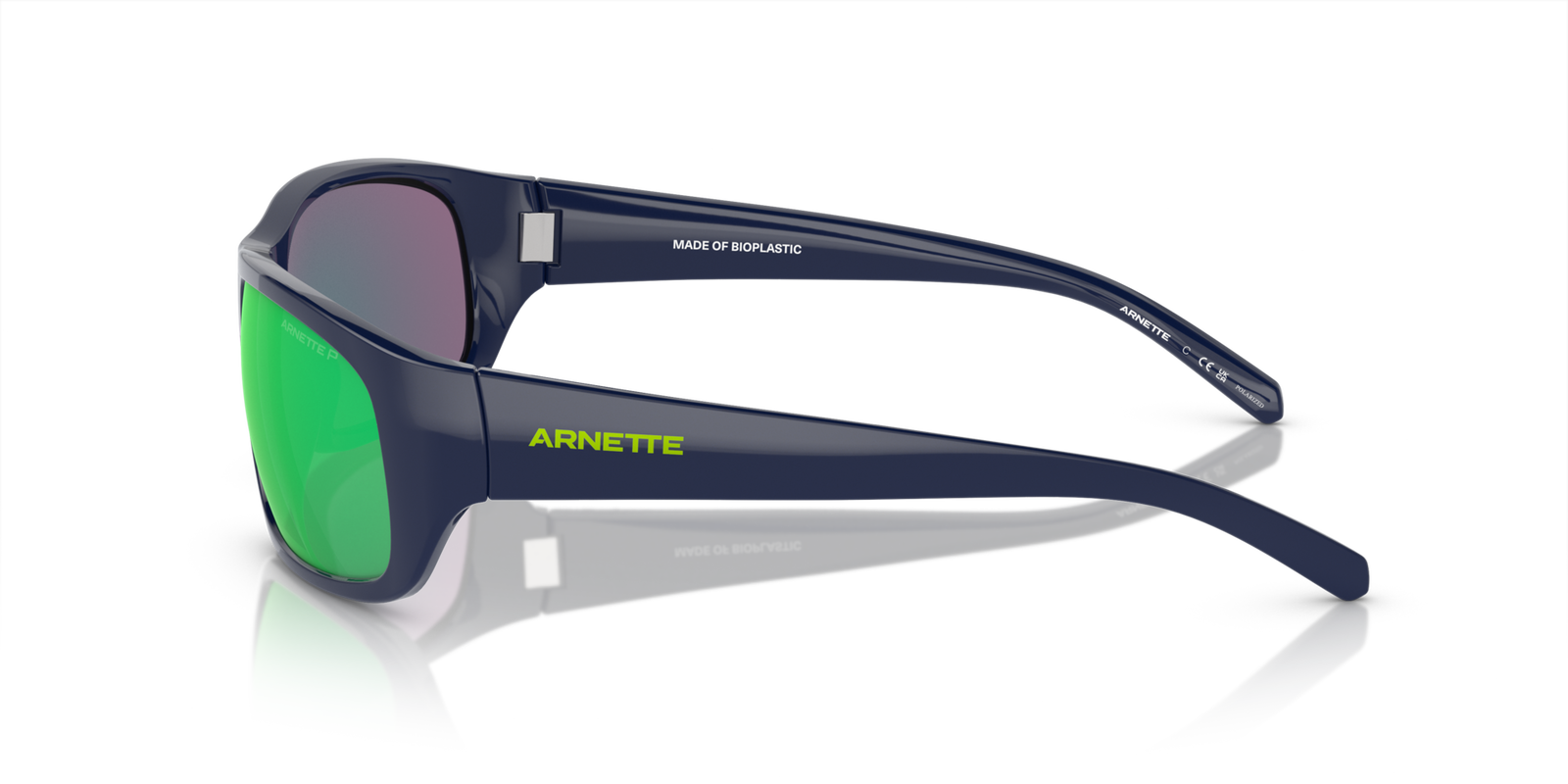 Das Bild zeigt die Sonnenbrille AN4290 27541I von der Marke Arnette in Schwarz/Grün.