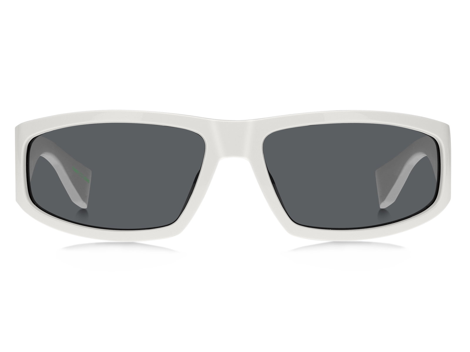 Das Bild zeigt die schmale Sonnenbrille TJ 0094/S VK6 für Herren von der Marke Tommy Hilfiger in weiß von vorne