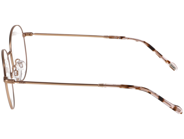 Das Bild zeigt die runde Brille JOOP! 3314 7300 für Damen von der Marke Joop! in pink, roségold und rot von rechts