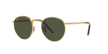 New Round Ray Ban Unisex Sonnenbrille in Gold RB3637 919631 50