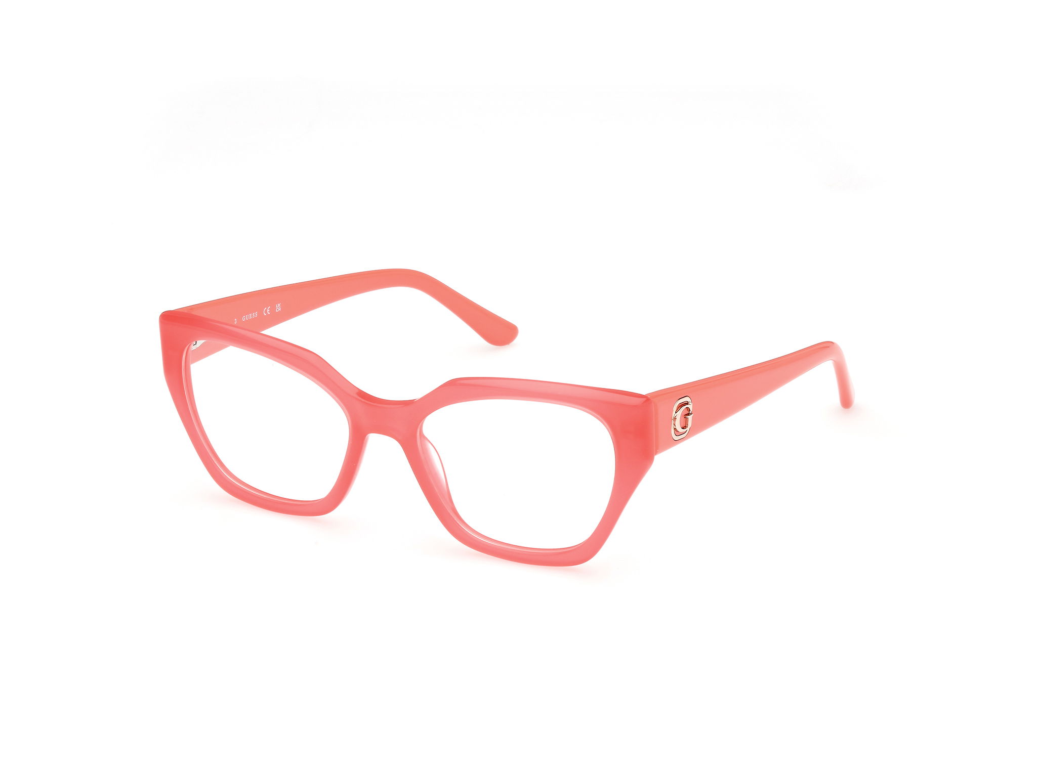 Das Bild zeigt die Korrektionsbrille GU50112 072 von der Marke Guess in Pink