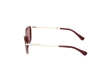 Das Bild zeigt die Sonnenbrille MM0162 von der Marke Max Mara in Bordeaux.