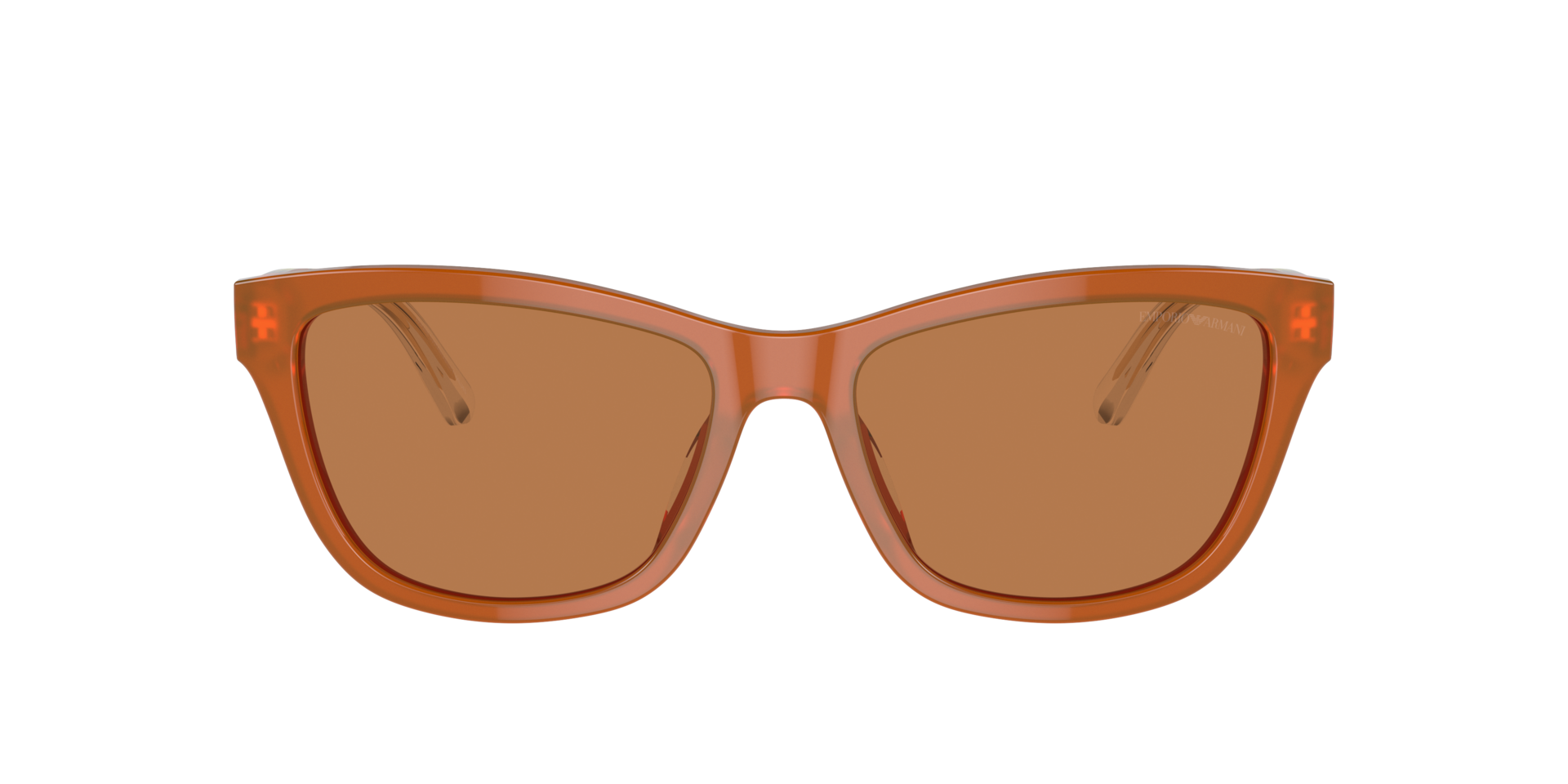 Das Bild zeigt die Sonnenbrille EA4227U 609773 von der Marke Emporio Armani in orange.