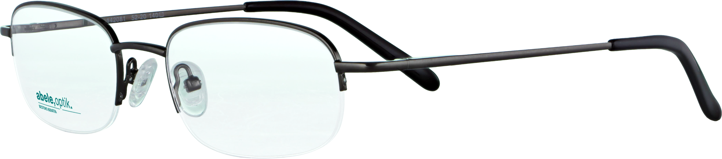 Das Bild zeigt die Korrektionsbrille 142081 von der Marke Abele Optik in gun.