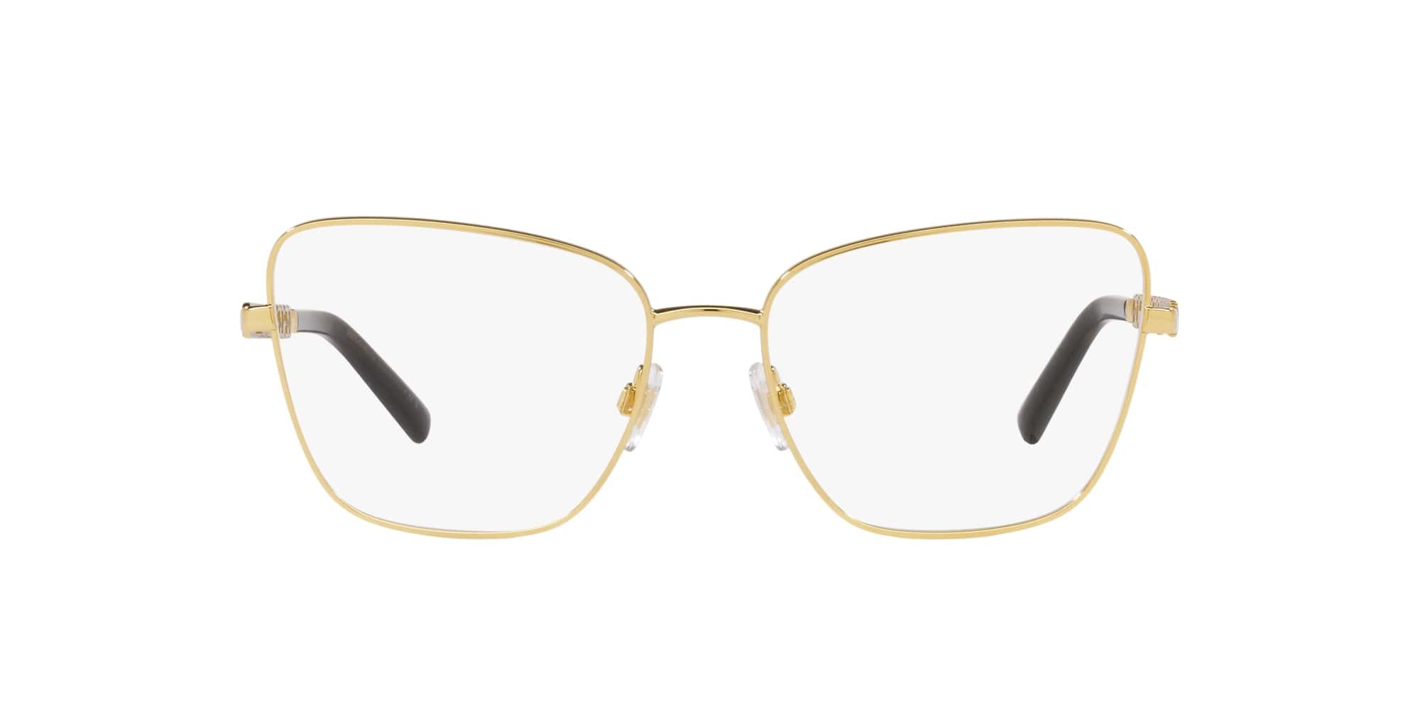 Das Bild zeigt die Korrektionsbrille DG1346 02 von der Marke D&G in gold.