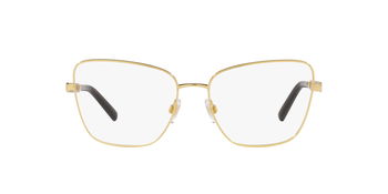 Das Bild zeigt die Korrektionsbrille DG1346 02 von der Marke D&G in gold.