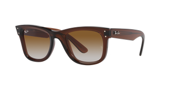 Das Bild zeigt die Sonnenbrille 0RBR0502S 6709CB von der Marke Ray Ban in braun transparent.