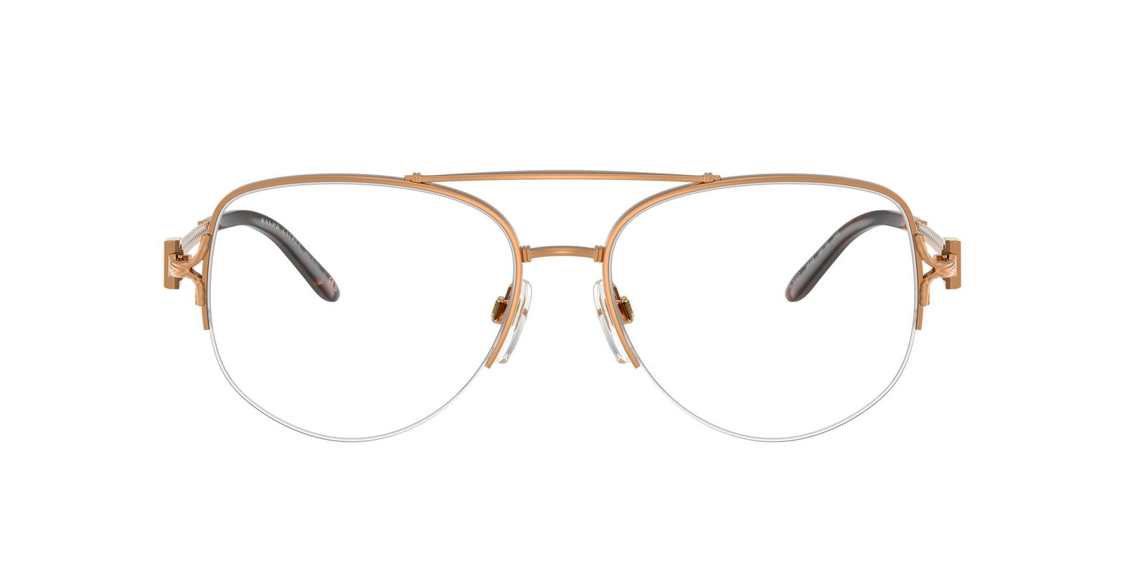 Das Bild zeigt die Korrektionsbrille RL5127 von der Marke Ralph Lauren in Gold.