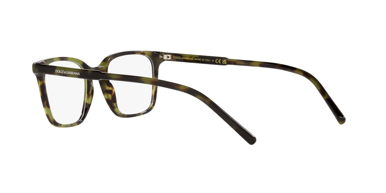 Das Bild zeigt die Korrektionsbrille DG3365 1735 von der Marke D&G in havana grün.